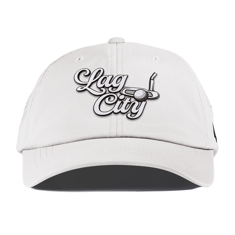 Lag City Script Performance Dad Hat White