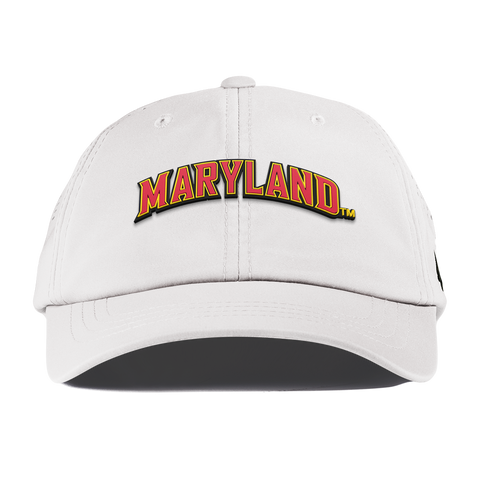 University of Maryland "Maryland Block" Performance Dad Hat White