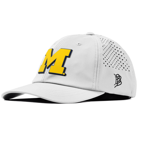University of Michigan "Michigan Block" Performance Dad Hat White