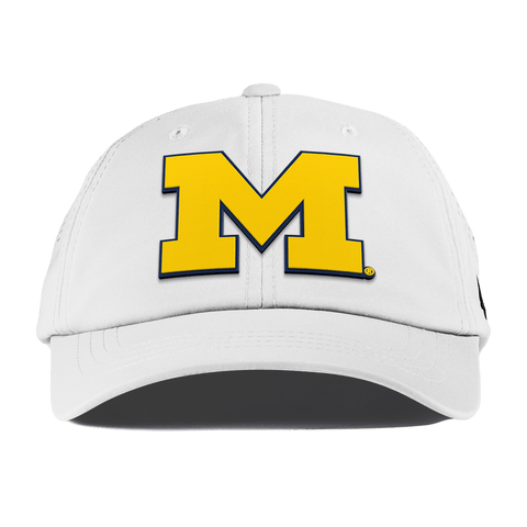 University of Michigan "Michigan Block" Performance Dad Hat White