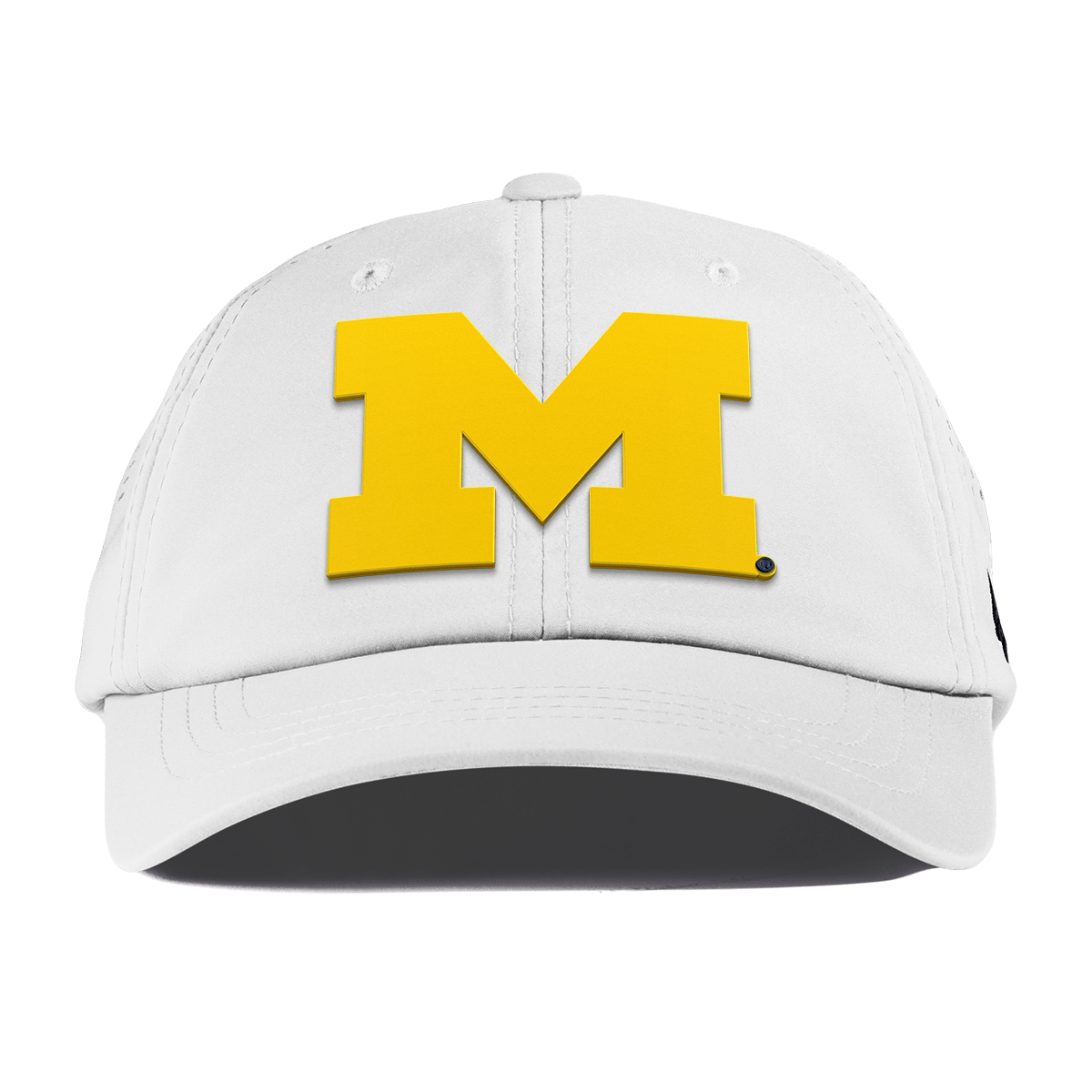University of Michigan "Michigan Gold Block" Performance Dad Hat White