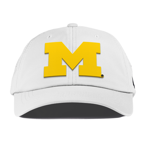 University of Michigan "Michigan Gold Block" Performance Dad Hat White