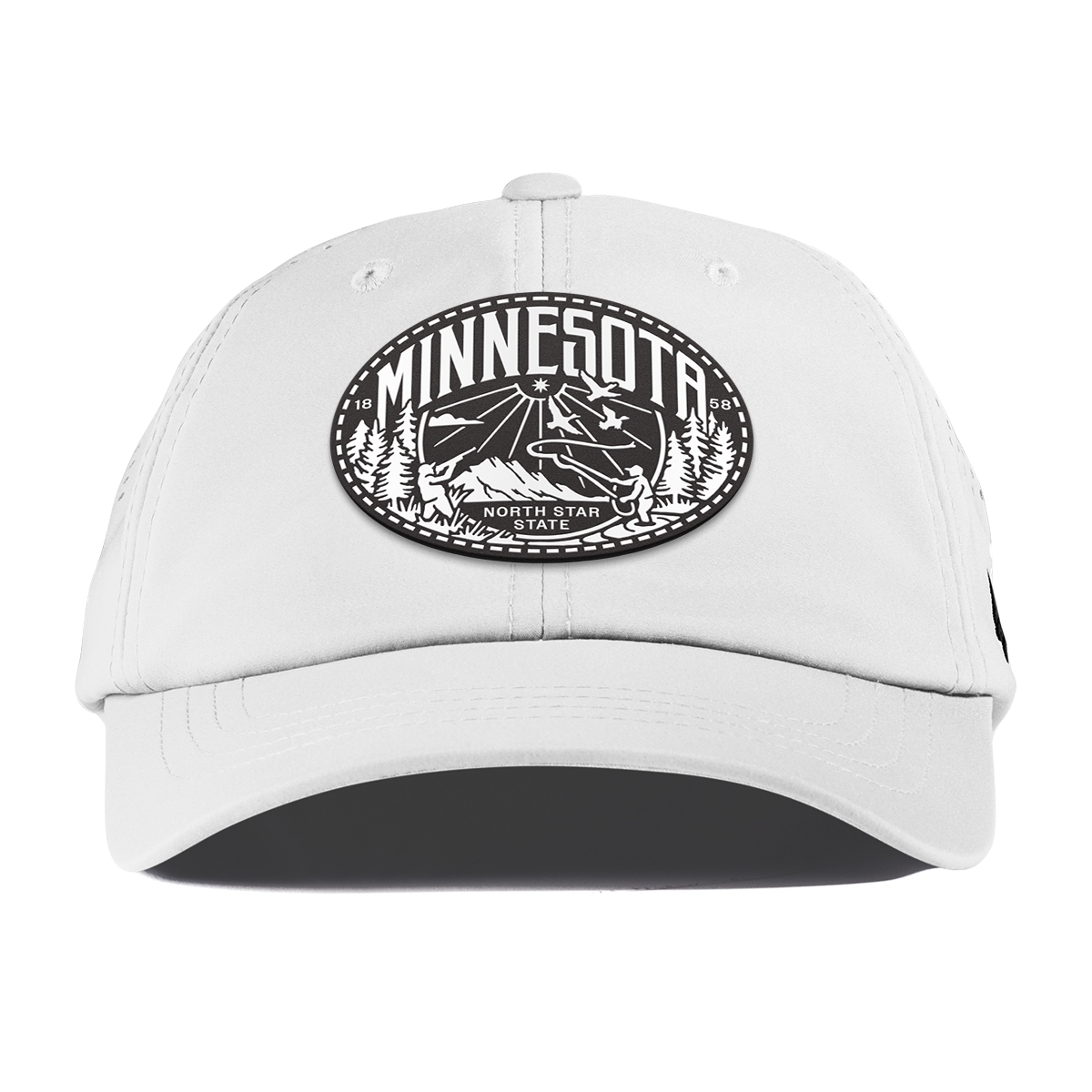 Minnesota Traveler Performance Dad Hat White
