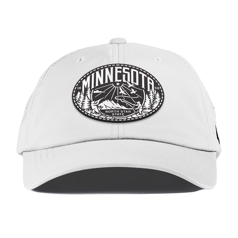 Minnesota Traveler Performance Dad Hat White