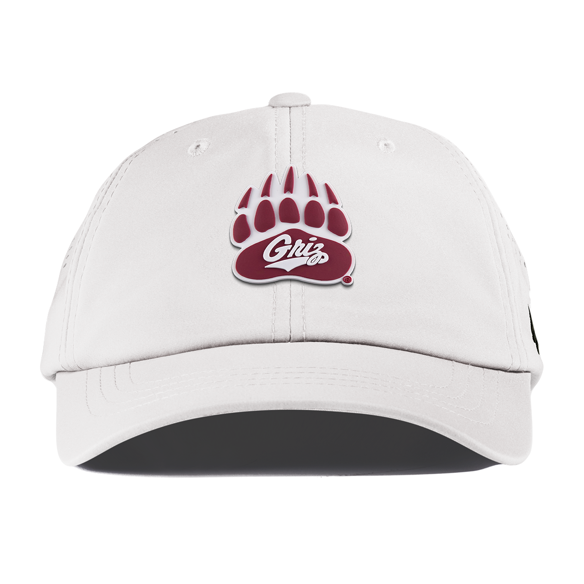University of Montana "Montana Grizz" Performance Dad Hat White