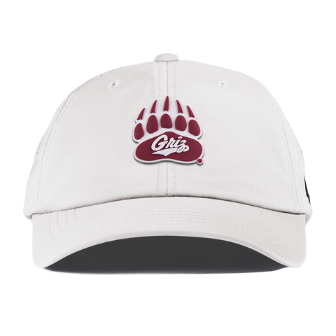 University of Montana "Montana Grizz" Performance Dad Hat White