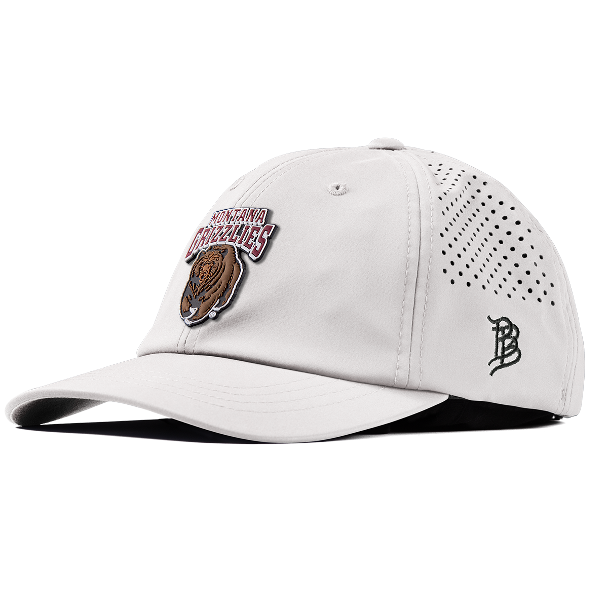 University of Montana "Montana Grizzlies Team Logo" Performance Dad Hat White