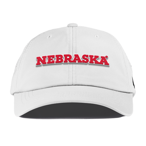 University of Nebraska "Nebraska Block" Performance Dad Hat White