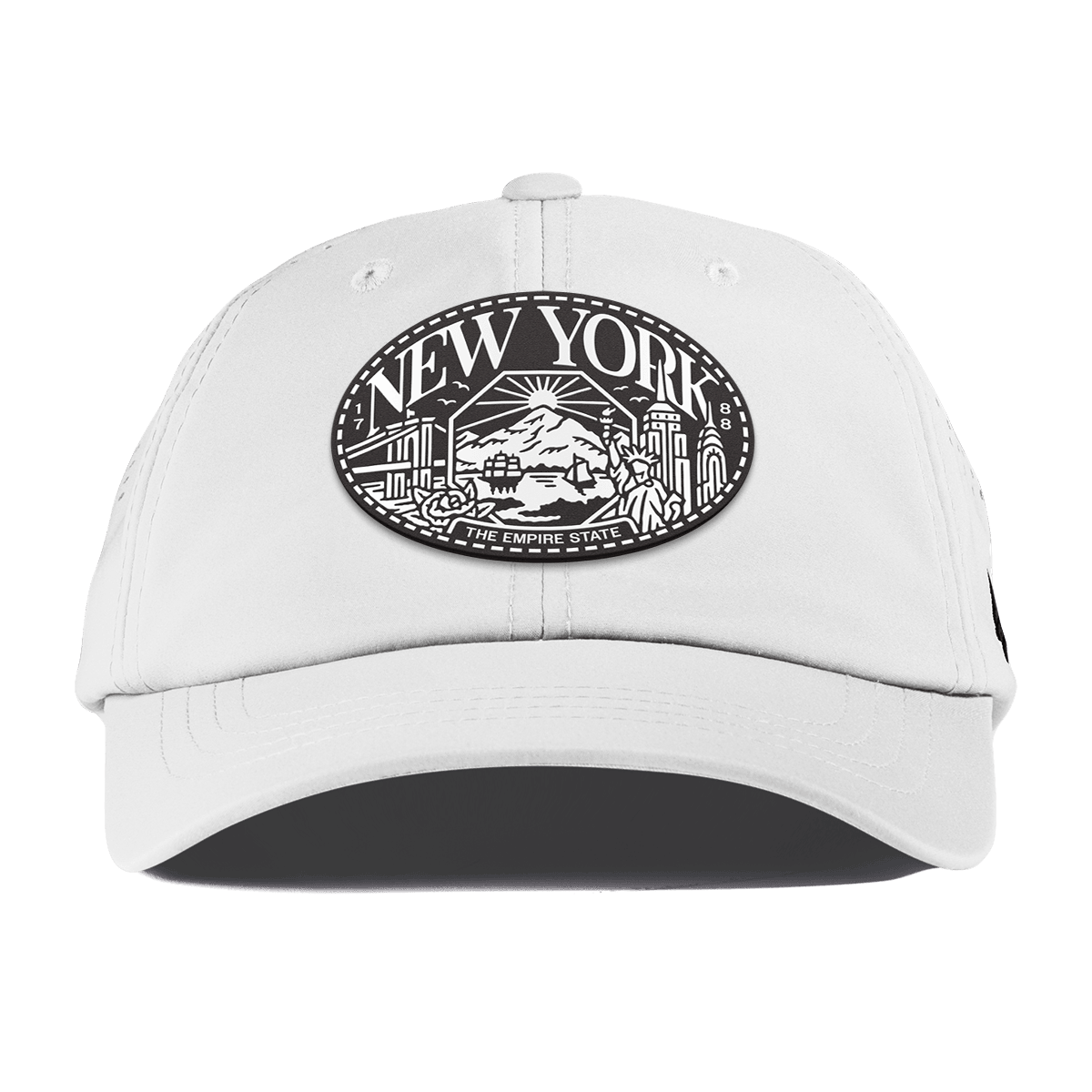 New York Traveler Performance Dad Hat White