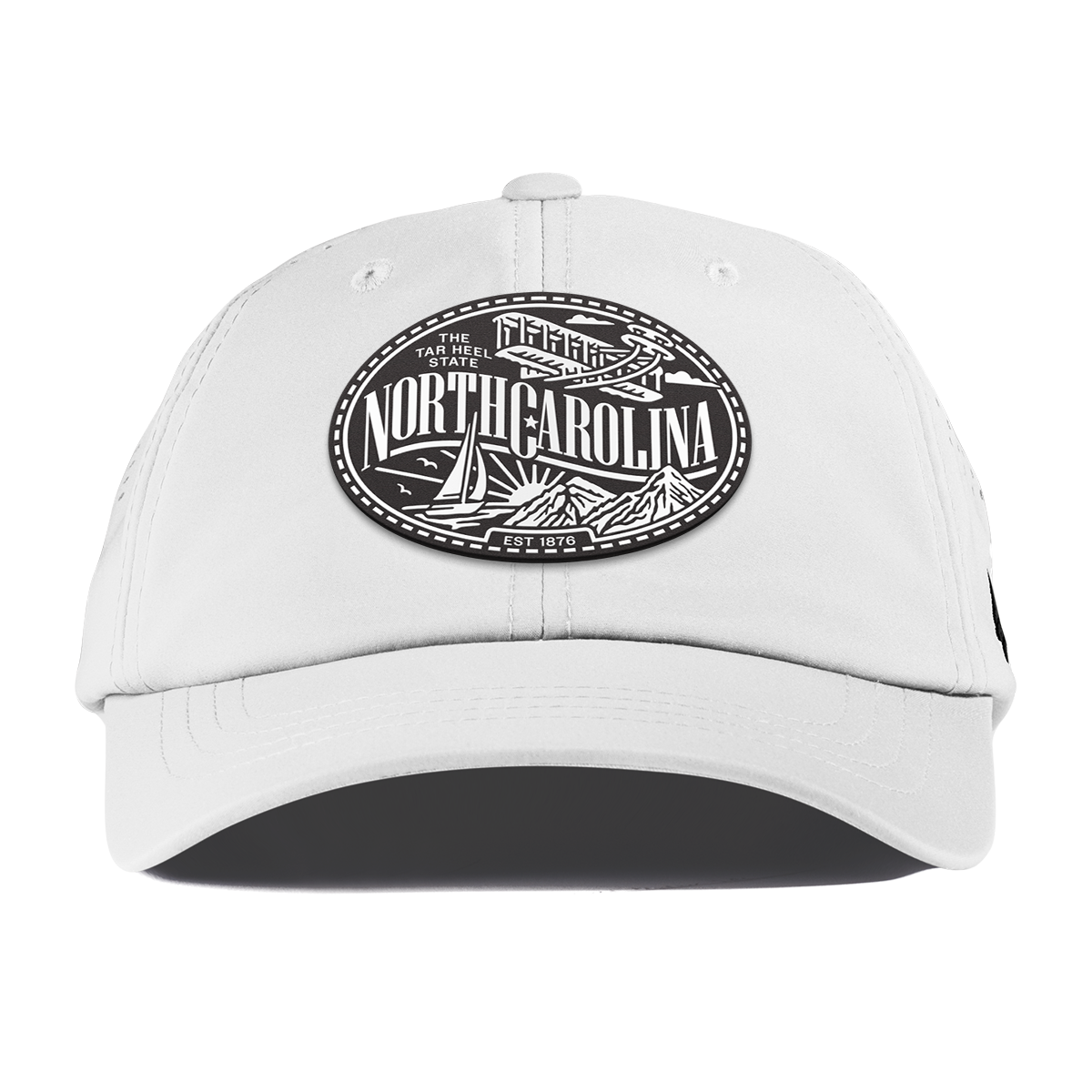 North Carolina Traveler Performance Dad Hat White