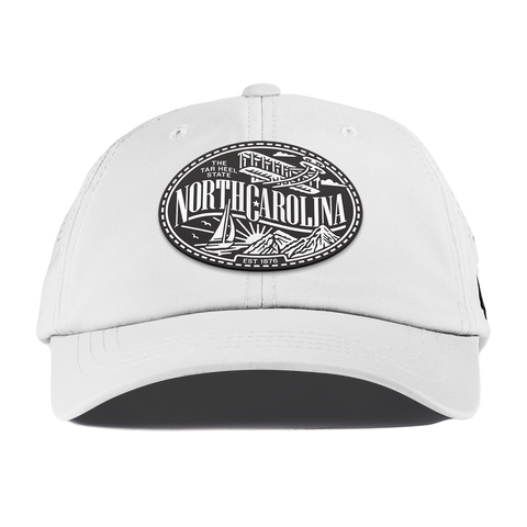 North Carolina Traveler Performance Dad Hat White