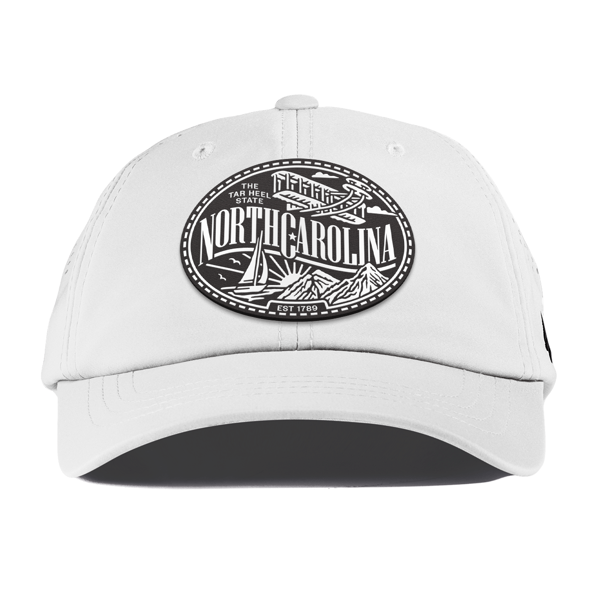 North Carolina Traveler Performance Dad Hat White