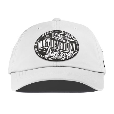 North Carolina Traveler Performance Dad Hat White