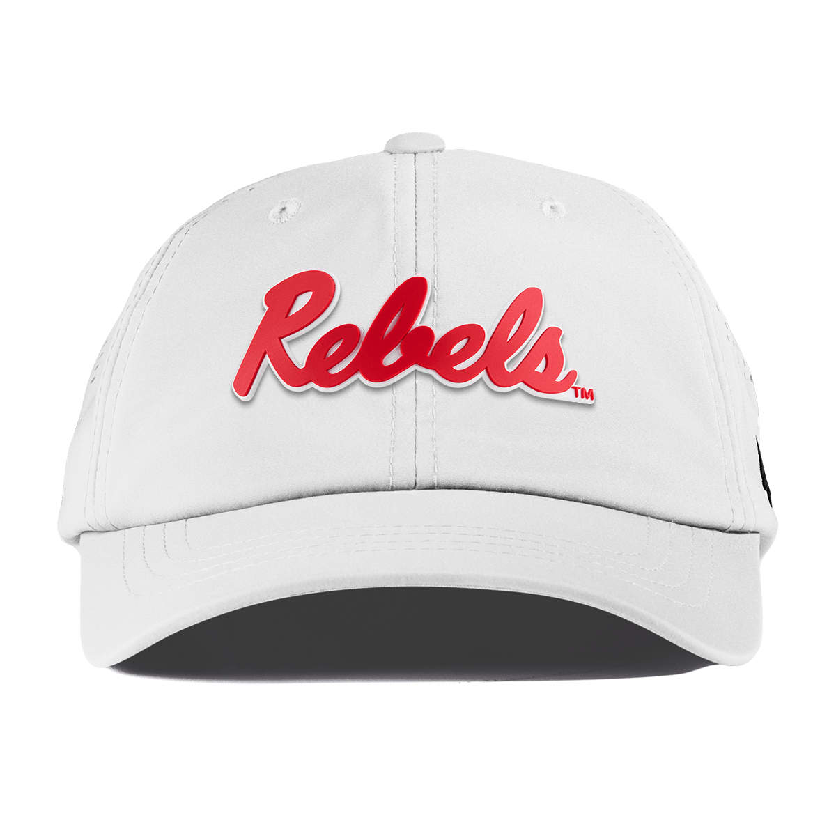 University of Mississippi "Ole Miss Crimson Rebels" Performance Dad Hat White