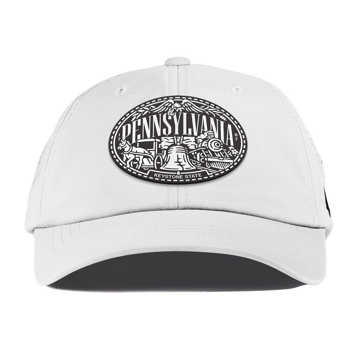 Pennsylvania Traveler Performance Dad Hat White
