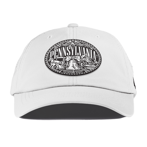 Pennsylvania Traveler Performance Dad Hat White