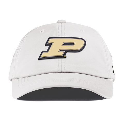 Purdue University "Purdue Block" Performance Dad Hat White