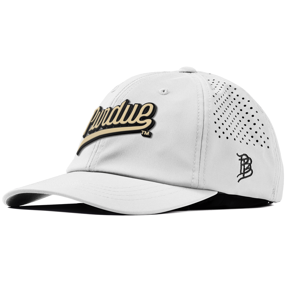 Purdue University "Purdue Script Gold" Performance Dad Hat White