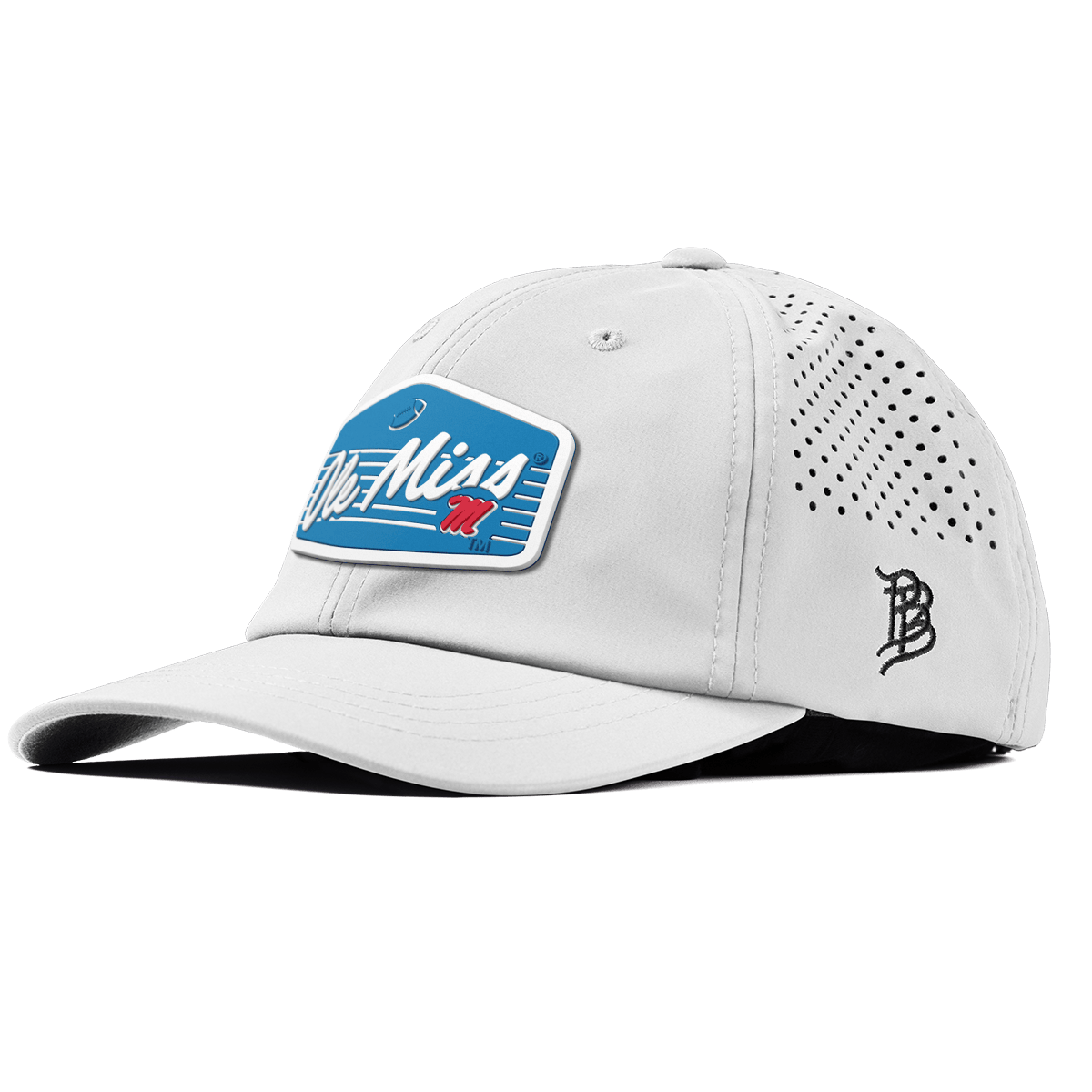 University of Mississippi "Rebel Football" Performance Dad Hat White
