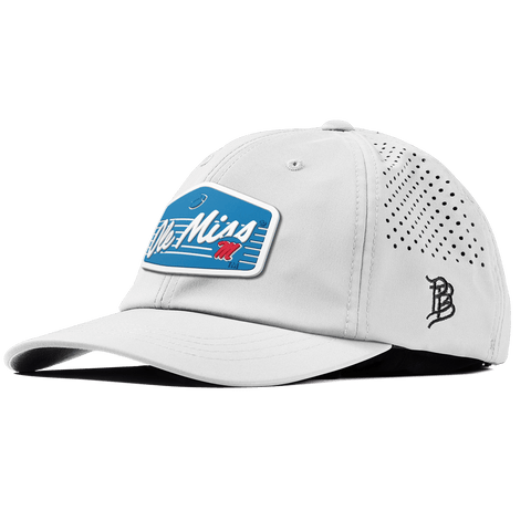 University of Mississippi "Rebel Football" Performance Dad Hat White