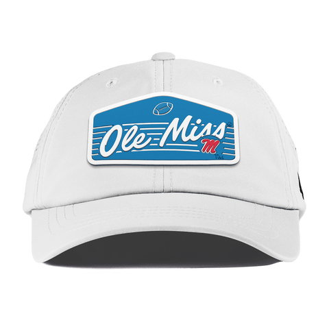 University of Mississippi "Rebel Football" Performance Dad Hat White