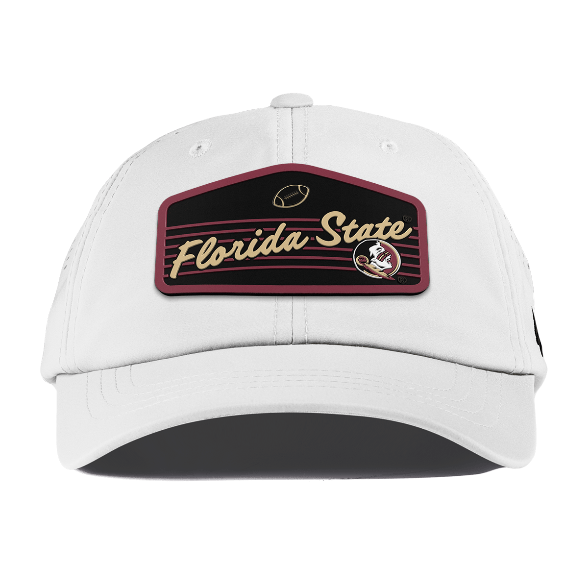 Florida State University "Seminole Football" Performance Dad Hat White