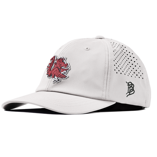 University of South Carolina "Sir Big Spur Logo" Performance Dad Hat White