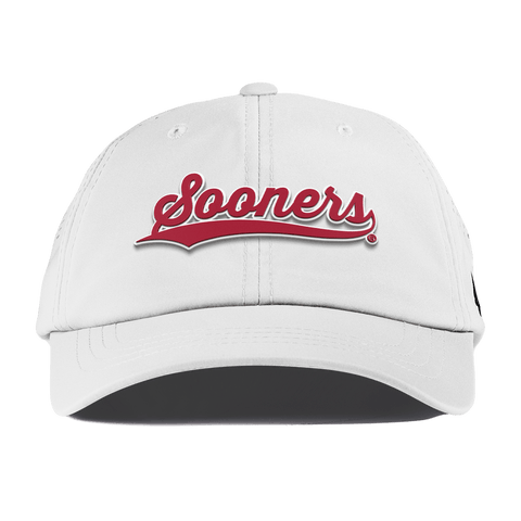 University of Oklahoma "Sooners Script" Performance Dad Hat White