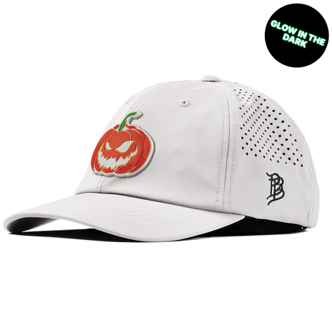 Jack-O-Lantern Glow Performance Dad Hat White
