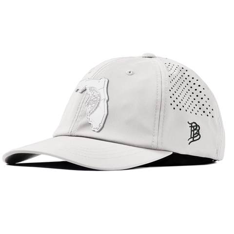 Florida Stealth Performance Dad Hat White