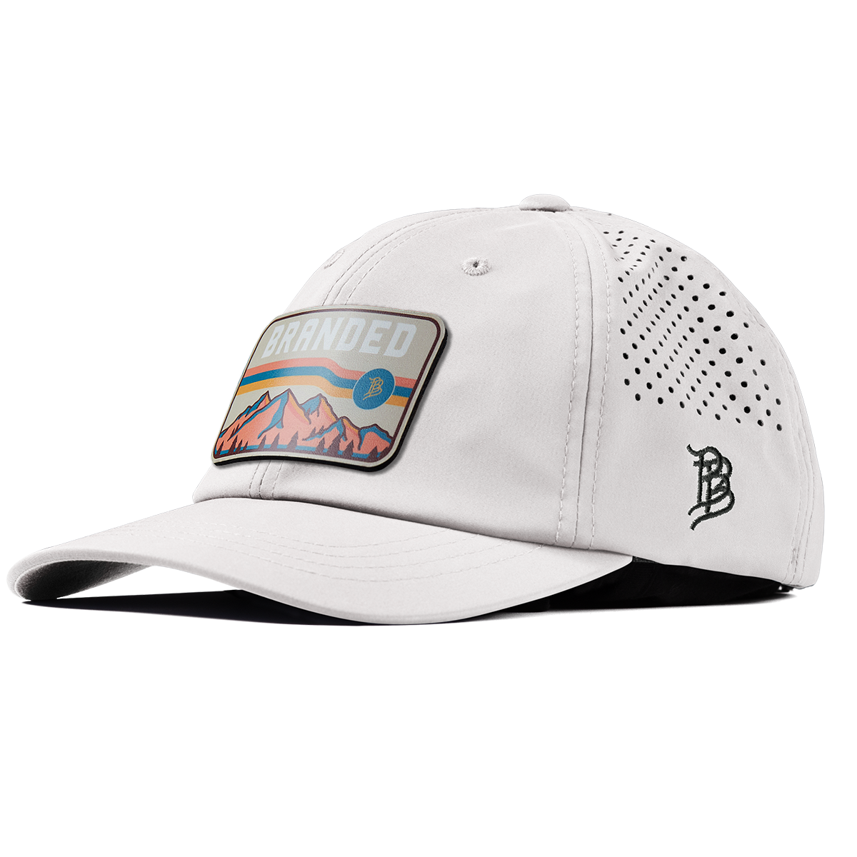 Sunset Horizon Performance Dad Hat White
