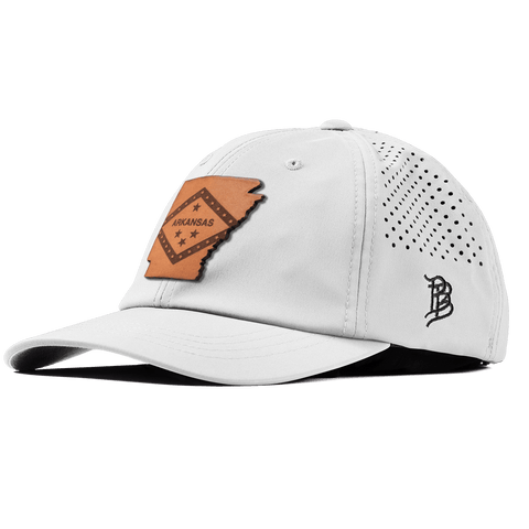 Arkansas 25 Performance Dad Hat White