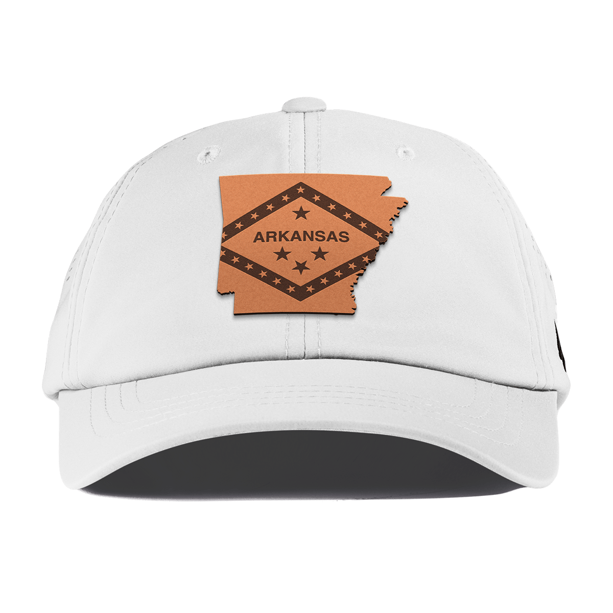Arkansas 25 Performance Dad Hat White