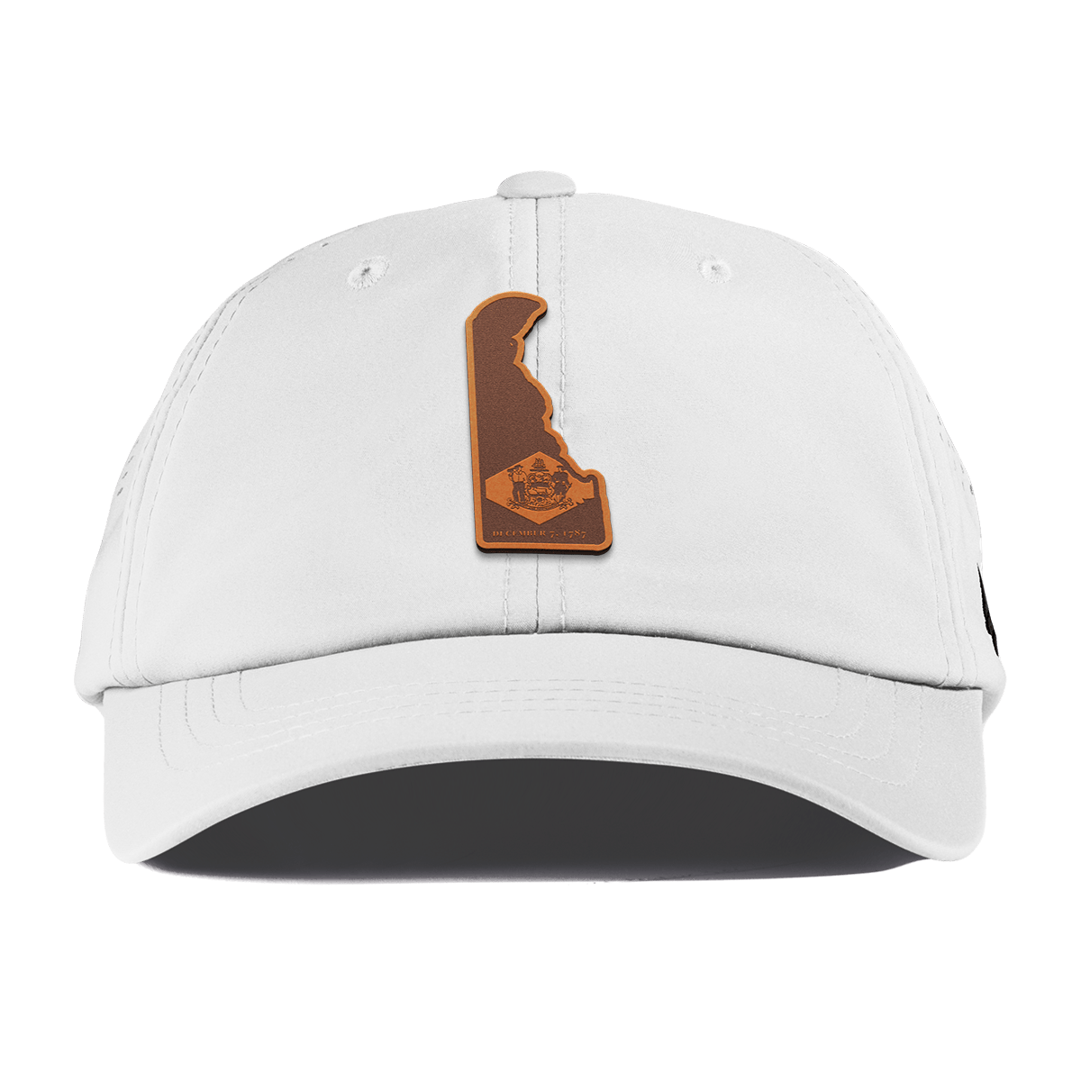 Delaware 1 Performance Dad Hat White