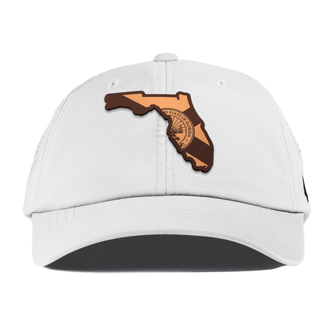 Florida 27 Performance Dad Hat White