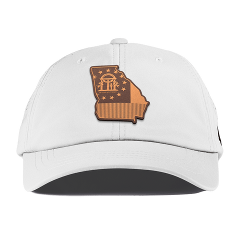 Georgia 4 Performance Dad Hat White