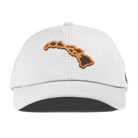Hawaii 50 Performance Dad Hat White