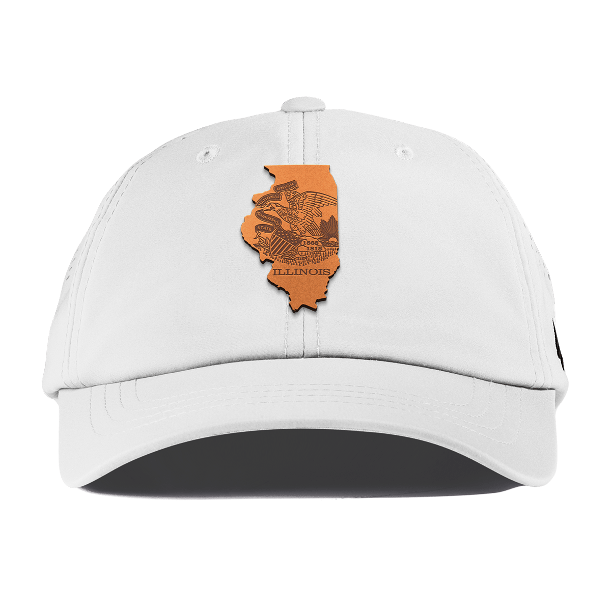 Illinois 21 Performance Dad Hat White