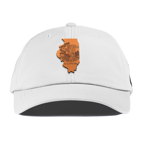 Illinois 21 Performance Dad Hat White