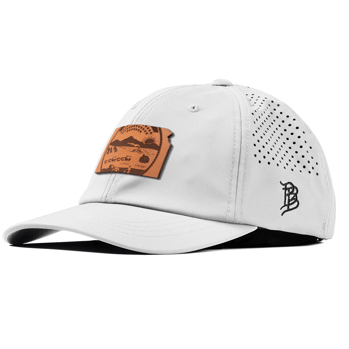 Kansas 34 Performance Dad Hat White
