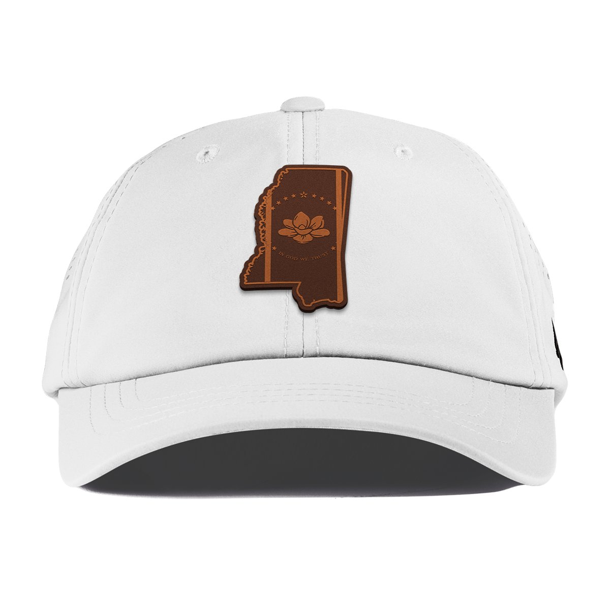 Mississippi 20 Performance Dad Hat White