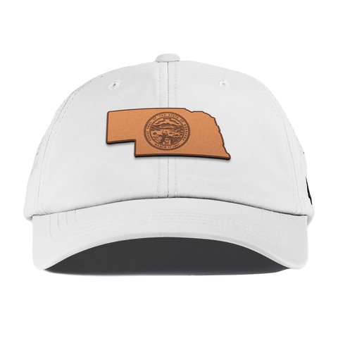 Nebraska 37 Performance Dad Hat White