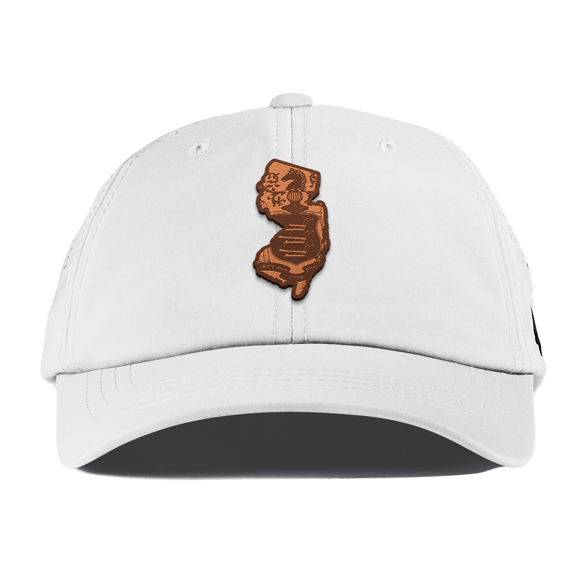 New Jersey 3 Performance Dad Hat White