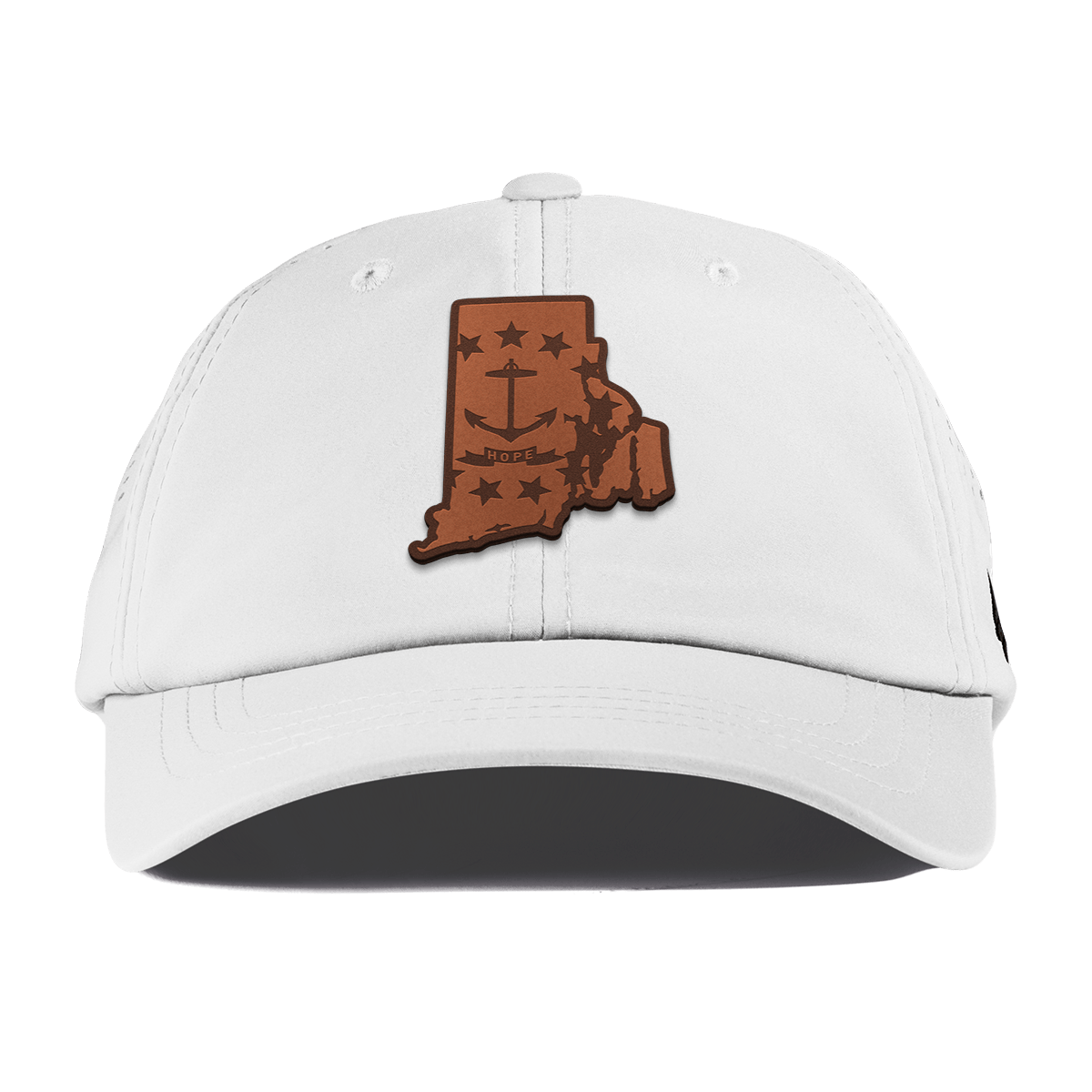 Rhode Island 13 Performance Dad Hat White