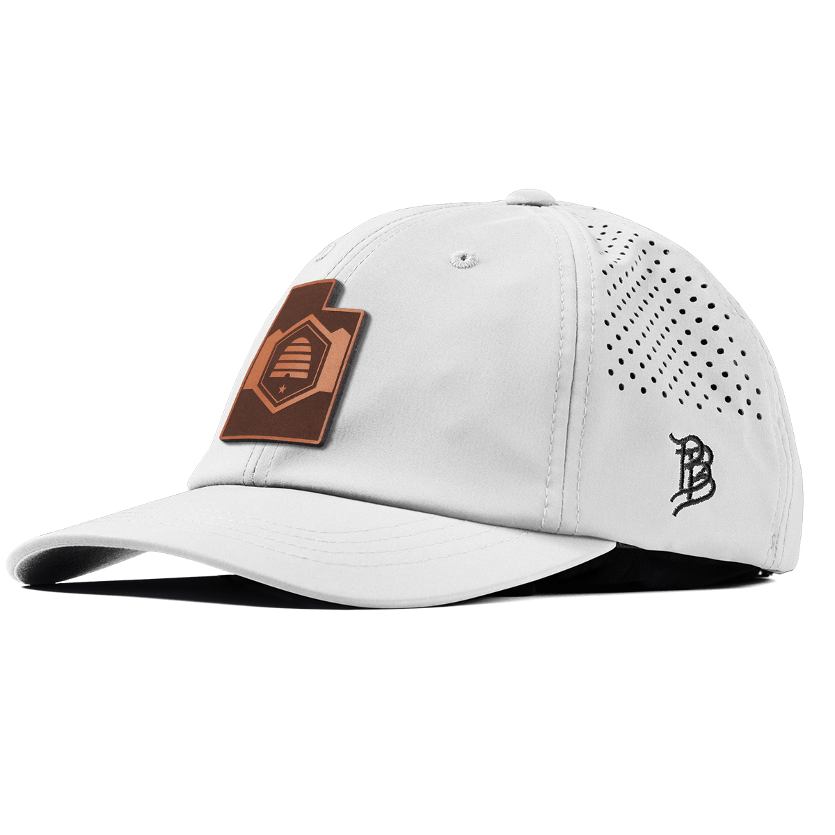 Utah 45 Performance Dad Hat White