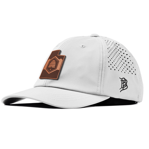 Utah 45 Performance Dad Hat White