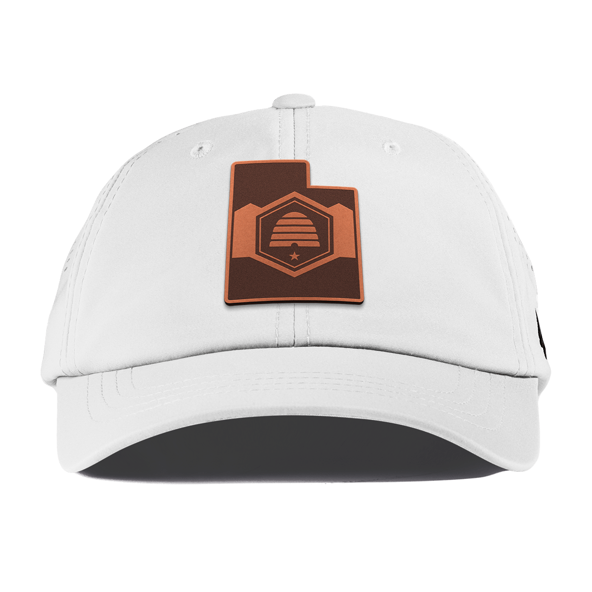 Utah 45 Performance Dad Hat White