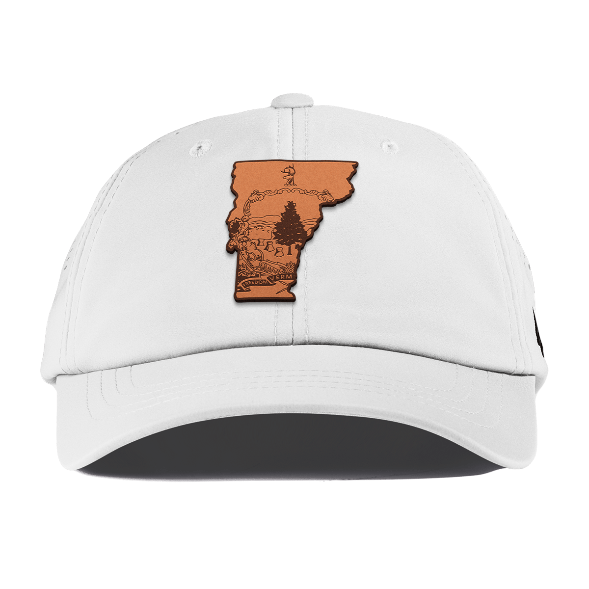 Vermont 14 Performance Dad Hat White