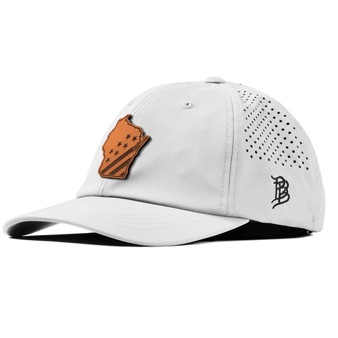 Wisconsin 30 Performance Dad Hat White