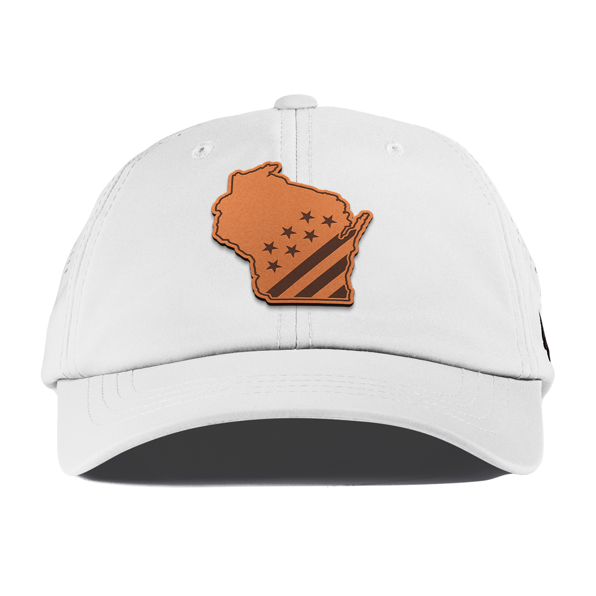 Wisconsin 30 Performance Dad Hat White